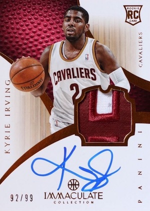 新品最新品NBA KYRIE IRVING AUTO 2011-12 LIMITED DRAFT PICK REDEMPTION XRC AUTOGRAPH ROOKIE Signature カイリー アービング 直筆サイン ※にじみ その他