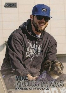 2016 Topps Stadium Club Baseball Variations Moustakas dog