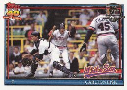 1987 Coca-Cola Chicago White Sox #10 Carlton Fisk