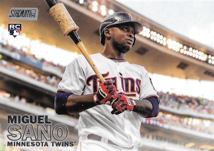 2016 Topps Stadium Club Baseball Base 81 Miguel Sano RC