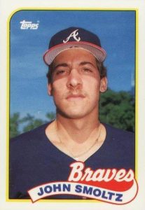 1988 John Smoltz Fleer Update #U-74 Rookie RC - Baseball Card