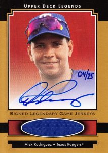 Card of the Day: 2000 Upper Deck Signed Jersey Alex Rodriguez