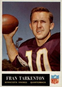 8x10 photo football Fran Tarkenton Minnesota Vikings white jersey