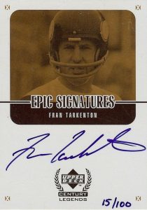 Fran Tarkenton 1966 Minnesota Vikings Philadelphia Football Card – KBK  Sports