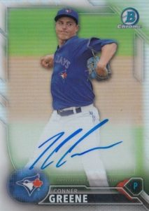 2016 Bowman Chrome Baseball Prospect Autographs Conner Greene