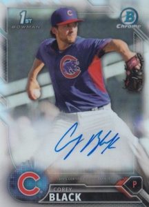 2016 Bowman Chrome Baseball Prospect Autographs Corey Black