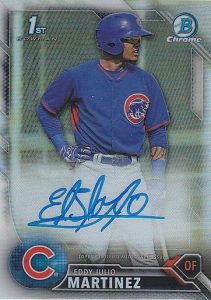 2016 Bowman Chrome Baseball Prospect Autographs Eddy Julio Martinez