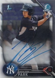 2016 Bowman Chrome Baseball Prospect Autographs Hoy-Jun Park