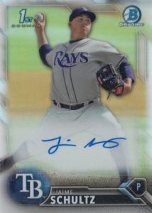 2016 Bowman Chrome Baseball Prospect Autographs Jaime Schultz