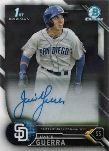 2016 Bowman Chrome Baseball Prospect Autographs Javier Guerra