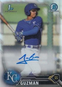 2016 Bowman Chrome Baseball Prospect Autographs Jeison Guzman