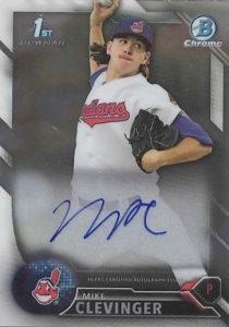 2016 Bowman Chrome Baseball Prospect Autographs Mike Clevinger