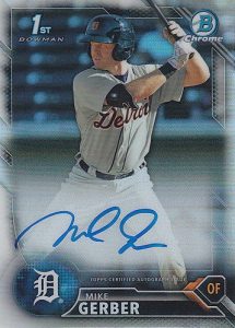 2016 Bowman Chrome Baseball Prospect Autographs Mike Gerber