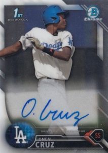 2016 Bowman Chrome Baseball Prospect Autographs Oneal Cruz