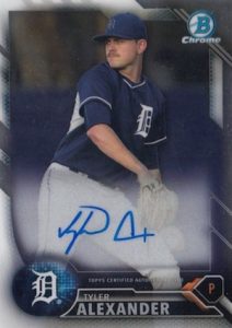 2016 Bowman Chrome Baseball Prospect Autographs Tyler Alexander