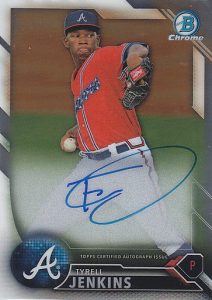 2016 Bowman Chrome Baseball Prospect Autographs Tyrell Jenkins