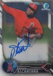2016 Bowman Chrome Baseball Prospect Autographs Victor Alcantara