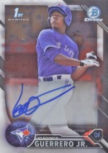 2016 Bowman Chrome Baseball Prospect Autographs Vladimir Guerrero Jr.