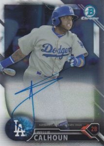 2016 Bowman Chrome Baseball Prospect Autographs Willie Calhoun