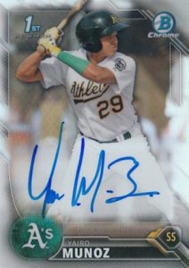 2016 Bowman Chrome Baseball Prospect Autographs Yairo Munoz