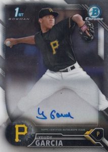 2016 Bowman Chrome Baseball Prospect Autographs Yeudy Garcia
