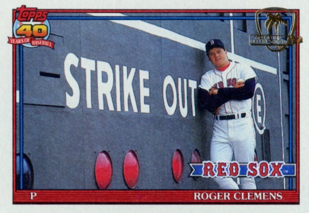 1986 Topps & All Star Roger Clemens MLB Boston Red Sox (2 Card Set)