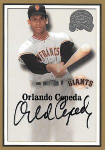 Autographed ORLANDO CEPEDA 1964 Topps Giant Card - Main Line Autographs