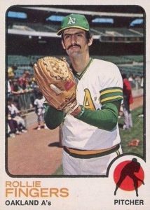 #241 Rollie Fingers - 1972 Topps Baseball Cards (Star) Graded PSA 7