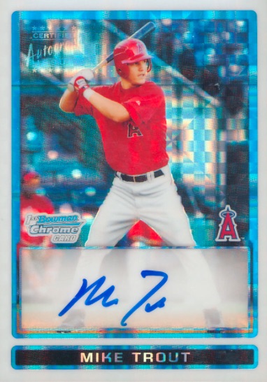 ETHAN SALAS AUTO 1/5 RED Shimmer 2023 Bowman Chrome Prospect Autograph 