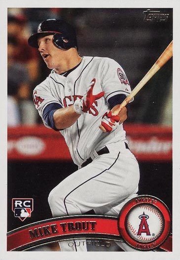 MIKE TROUT ROOKIE 2012 PRIZM CARD #50 {Read Description Dimple on