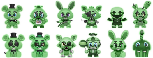 five nights at freddy's blacklight mystery minis