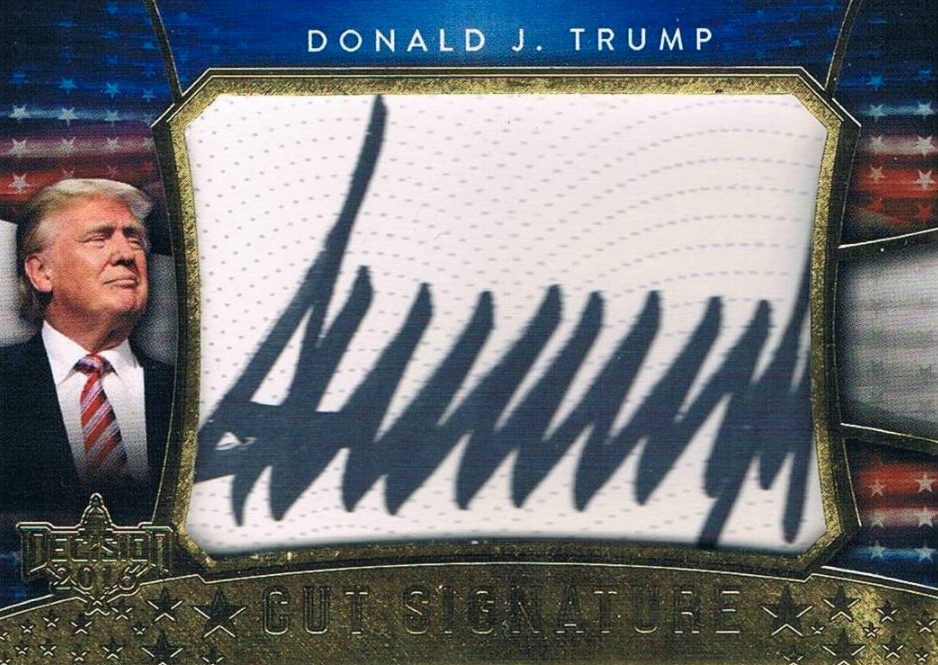 Donald Trump Trading Cards Autographs Top Best Cards Most Valuable