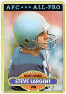 Terribly Awesome Football Card: Steve Largent  Steve largent, Seattle  seahawks, Football cards