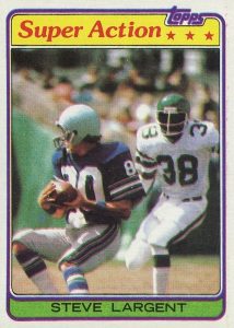 1977 Topps #177 Steve Largent Seattle Seahawks Rookie Football Card Vg/Ex