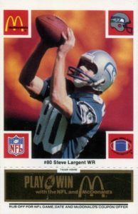 2017 Flawless STEVE LARGENT Autograph /10 Retired Numbers on card