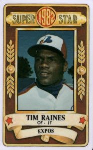 1987 FLEER ALL-STAR CARD #12 TIM RAINES- MONTREAL EXPOS - - MLB HOF –