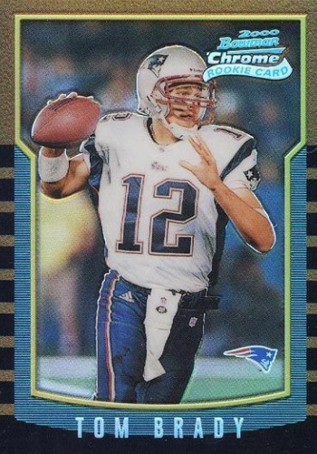 Tom Brady - CHROME- REFRACTOR SP INSERT CARD TAMPA BAY / MICHIGAN