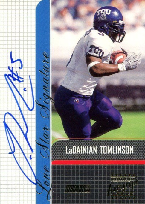 Top LaDainian Tomlinson Rookie Cards Autographs Ranked Valuable