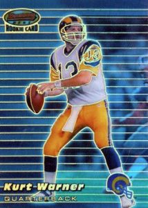 2000 Skybox Impact Kurt Warner #40 Rewind '99 Super Bowl MVP