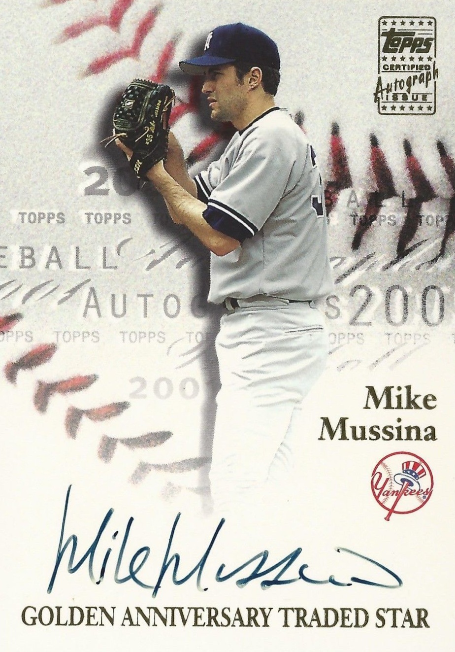 2020 Topps Tier One Mike Mussina Auto /100 HOF Hall Of Fame