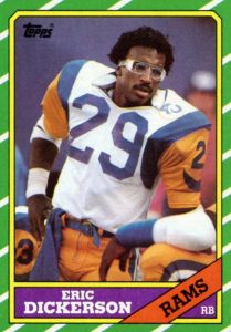 Eric Dickerson Game-Used Jersey Football Card