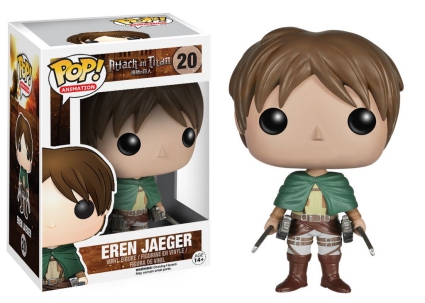 Funko Attack on Titan Pop Eren with Marks Vinyl Figure and Large Tee Shirt