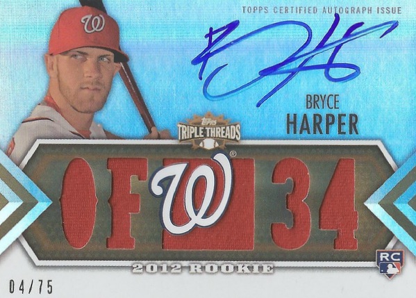 Guide to the 2012 Topps 661 Bryce Harper Cards 