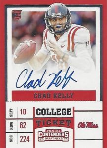 2017 Panini Contenders Playoff Ticket /49 Chad Kelly #109 Rookie