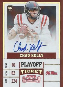 2017 Panini Contenders Draft Picks Football Game Day Tickets #13 Chad Kelly