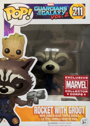 funko pop rocket and groot