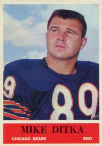 Mike Ditka Orange Name & Number Logo - #89 Football Chicago Bears T-Shirt