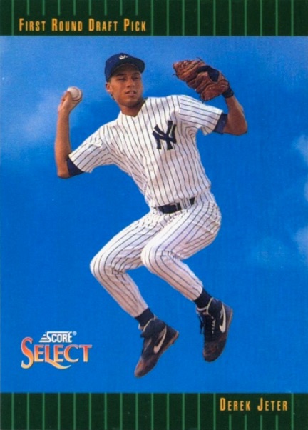 Lot - 1993 Pinnacle #457 Derek Jeter Rookie Card