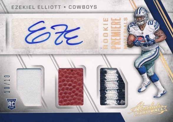 Top Ezekiel Elliott Rookie Cards, Autographs, Best List, Popular, Valuable