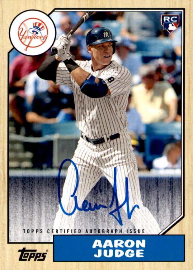 2017 Topps Baseball #287 Aaron Judge Rookie Card